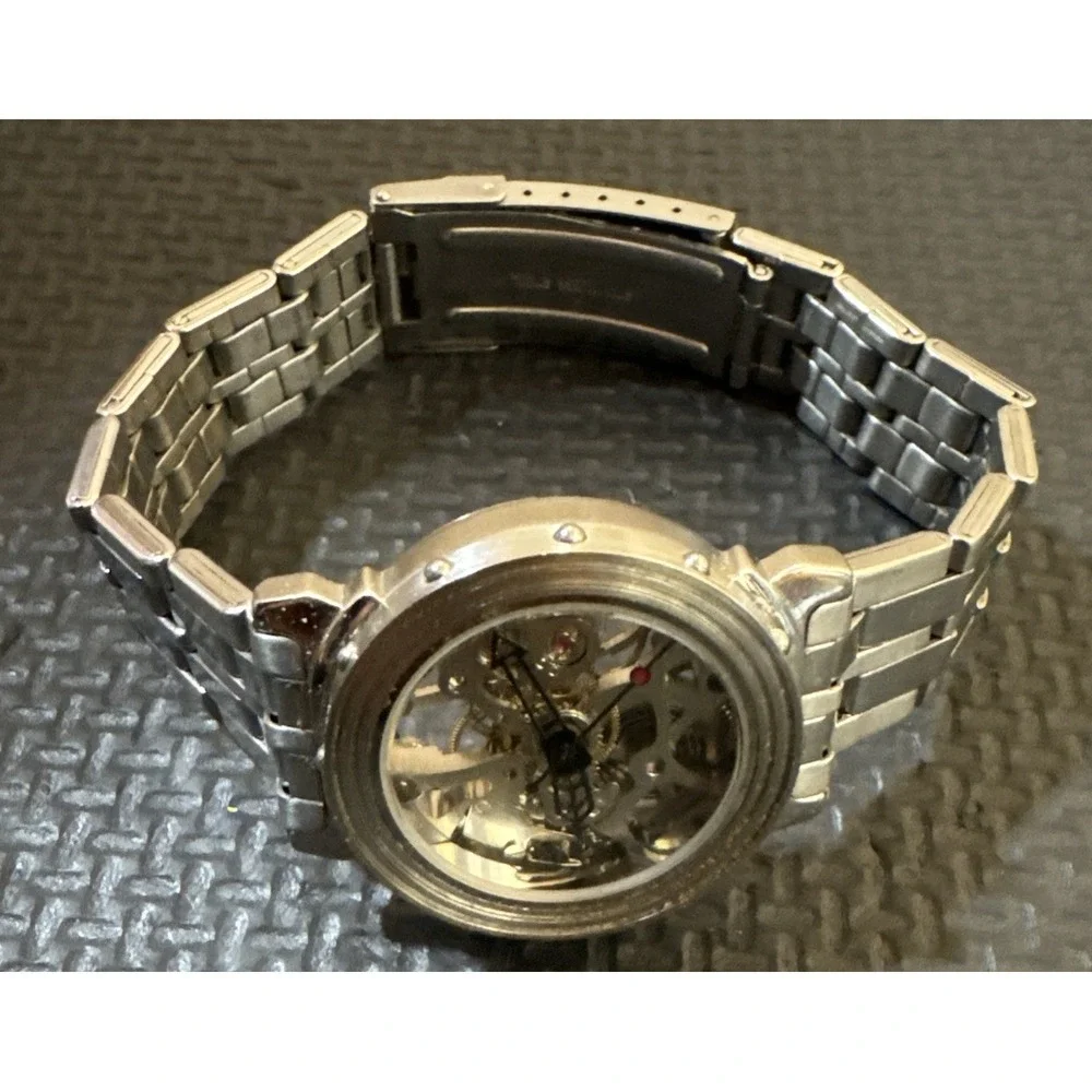 Skeleton Automatic Fully Hollow Mechanical Women Watch | Stainless Steel